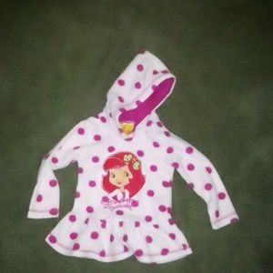 Girls toddler strawberry shortcake hoodie